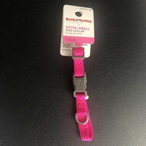 Boots & Barkley Basic Dog Collar Hot Pink XS New